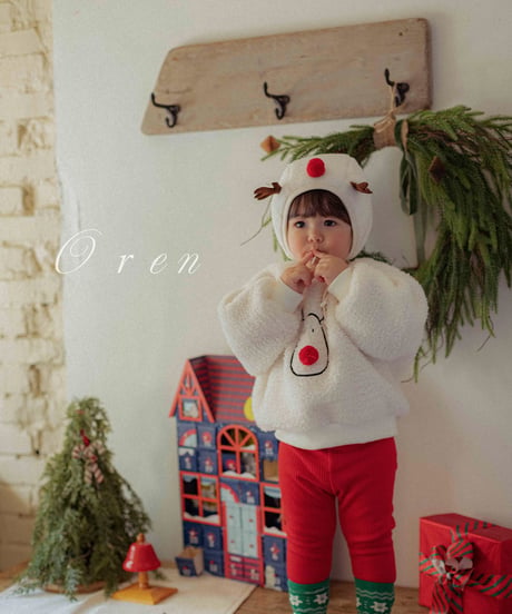 予約 OREN Red-Nosed Rudolph Boa Sweatshirt