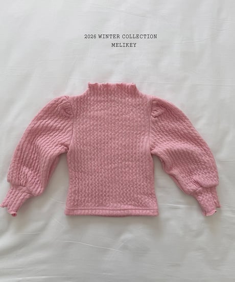 予約 melikey Knit Goal Jeep Puff Tee