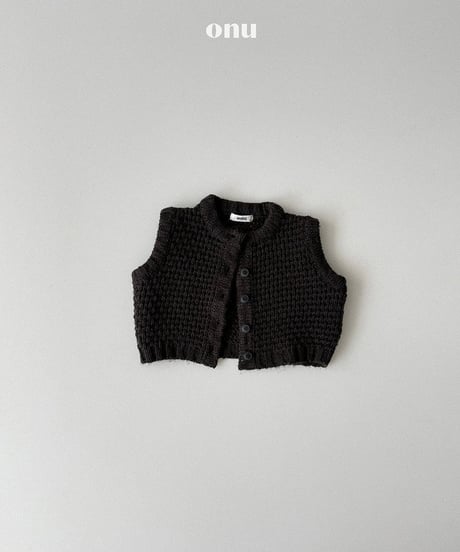 予約 ONU Dotom knit vest