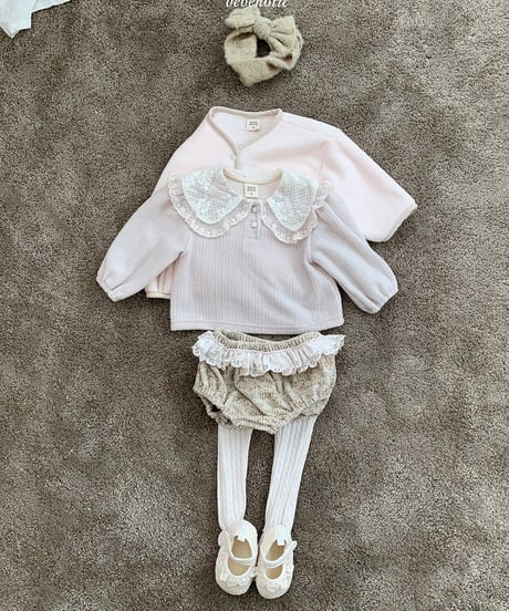 予約 bebeholic Maple collar tee