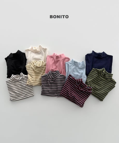 予約 bonito Mock-Neck T-Shirts(2点セット)