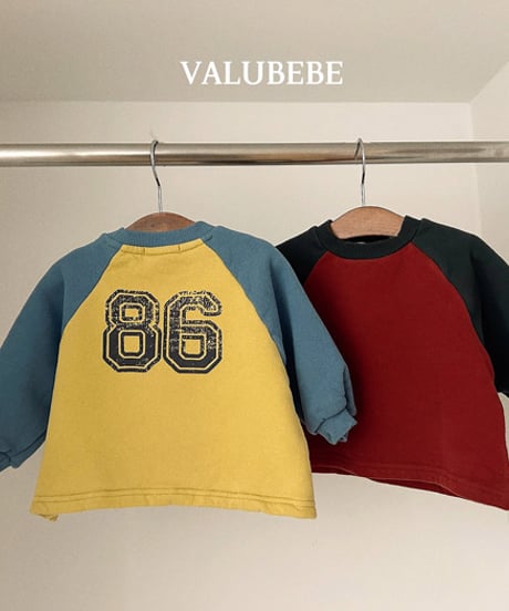 予約 valubebe Palette Raglan Man to Man