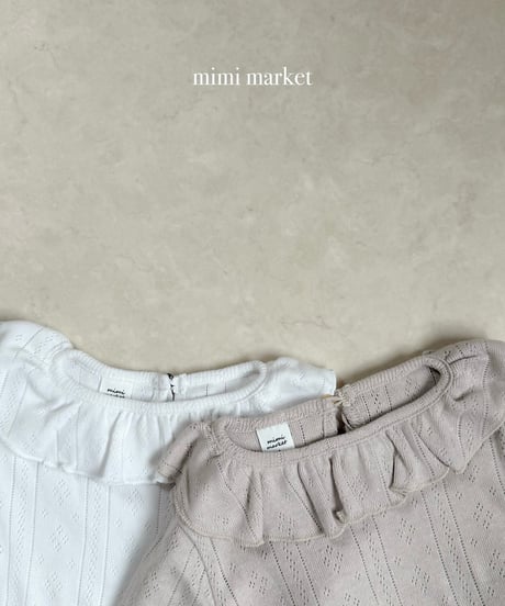 予約mimi market Winter collar tee