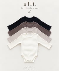 即納Soft Rib Basic Rompers