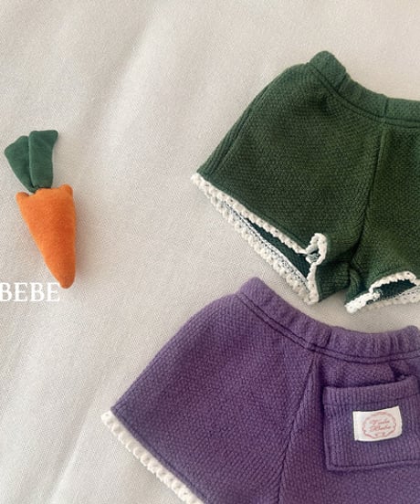 予約 valubebe  Knitted lace shorts