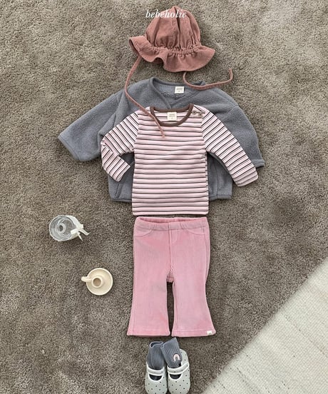 予約 bebeholic Toto stripe Tee