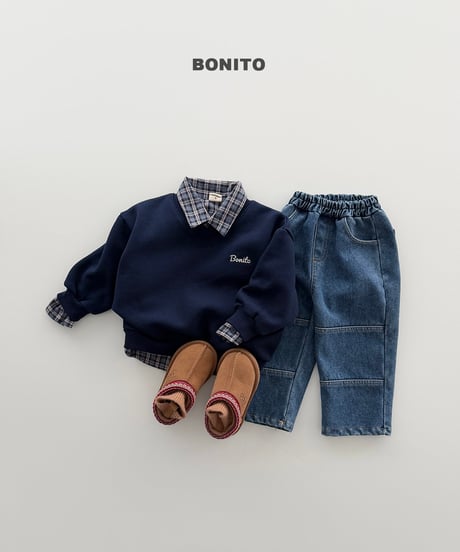 予約 bonito Fleece-Lined Check Shirt