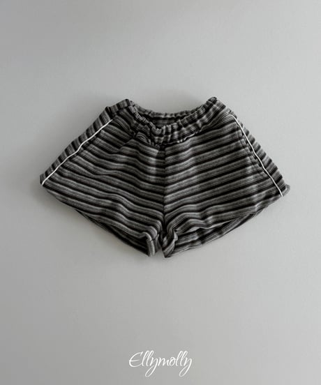 予約Elly Molly Latte stripe balloon shorts