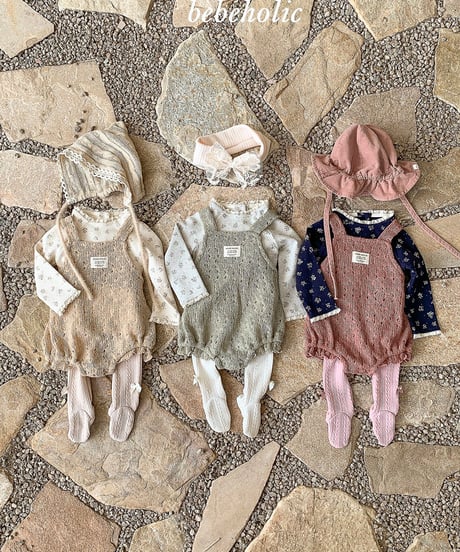 予約 bebeholic Honey knit suit
