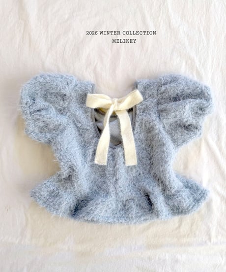 予約 melikey Posong Frill Puff Tee