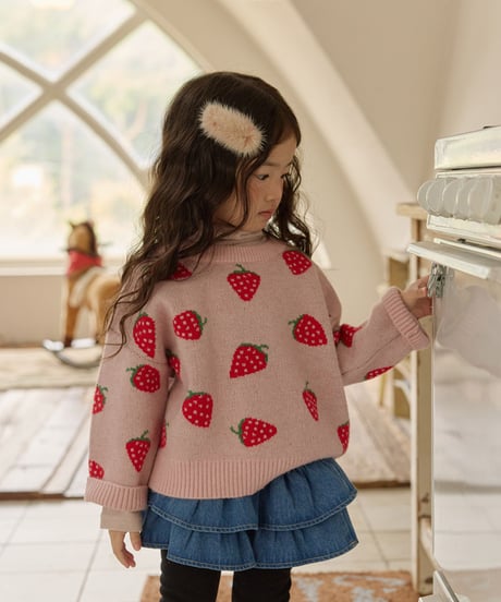 予約 melikey Strawberry knit