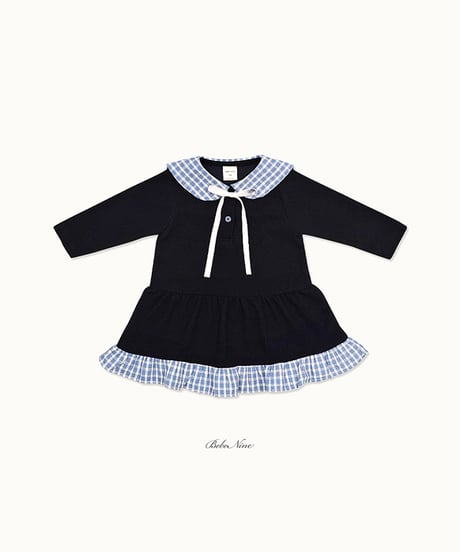 予約 bebe nine Maison check one piece