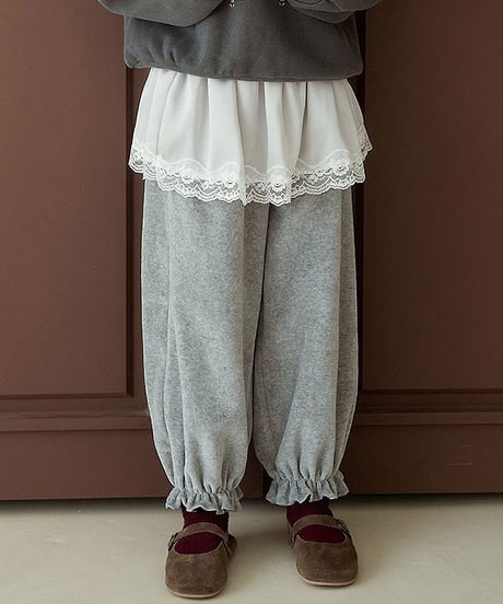 予約 momoann Satin jogger pants (ママとお揃い)