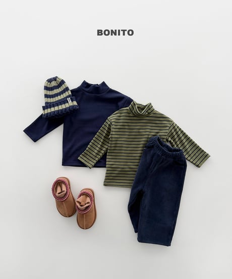 予約 bonito Mock-Neck T-Shirts(2点セット)