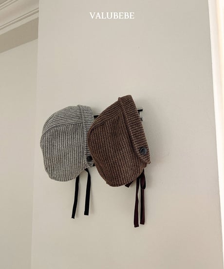 予約 valubebe  Herringbone bonnet hat