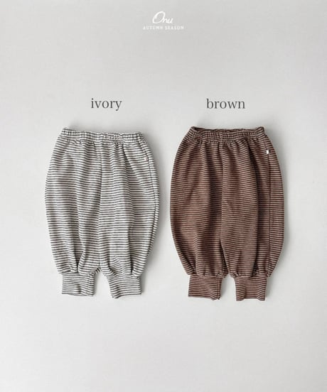 予約 ONU Chubby shibori pants