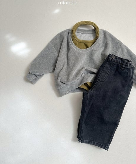 予約minirobe Beloia U-neck man-to-man