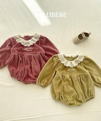 予約 valubebe Embroidered veloa suit