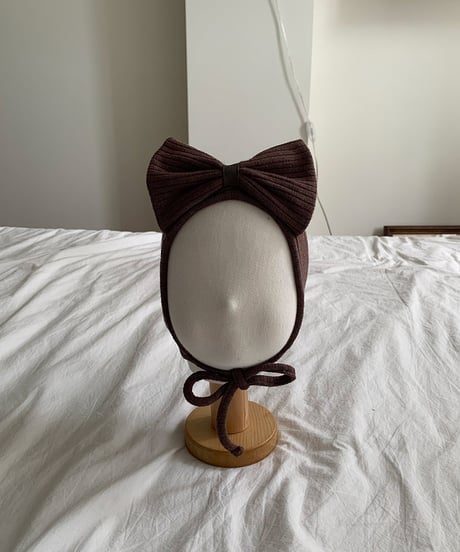 予約 bebeholic May Ribbon Bonnet