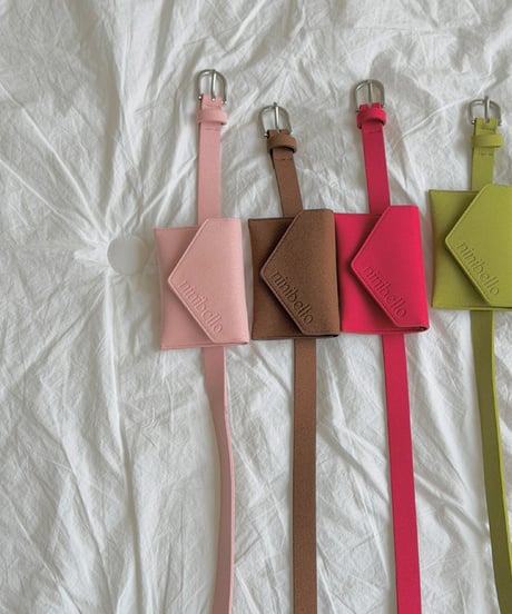 予約 ninibello Suede belt bag
