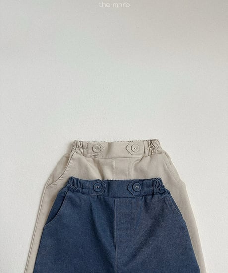 予約minirobe Dying twill pants