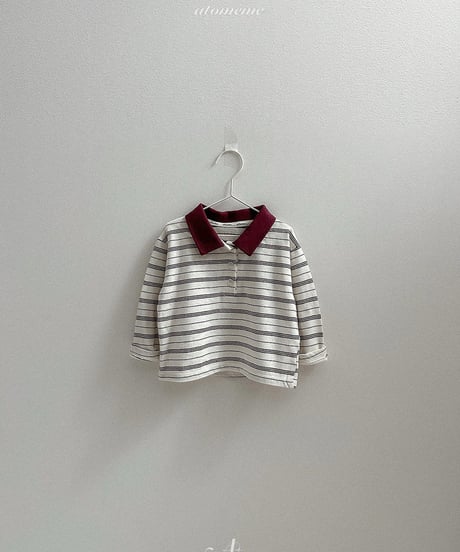 予約 atomeme Aiden collar tee