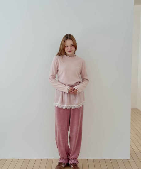 予約 momoann Satin jogger pants (ママとお揃い)
