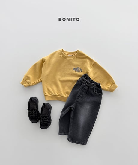 予約 bonito Block Bonito Man to Man(ママとお揃い)