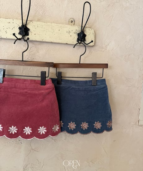 予約 OREN Bella Embroidered Culotte Pants
