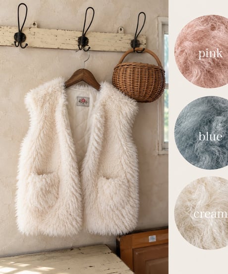 予約 OREN Shirley Fleece Fur Vest
