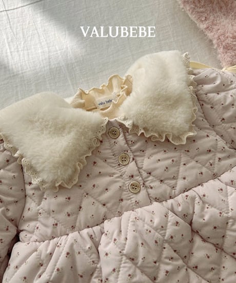 予約 valubebe Sherbet flower padded suit