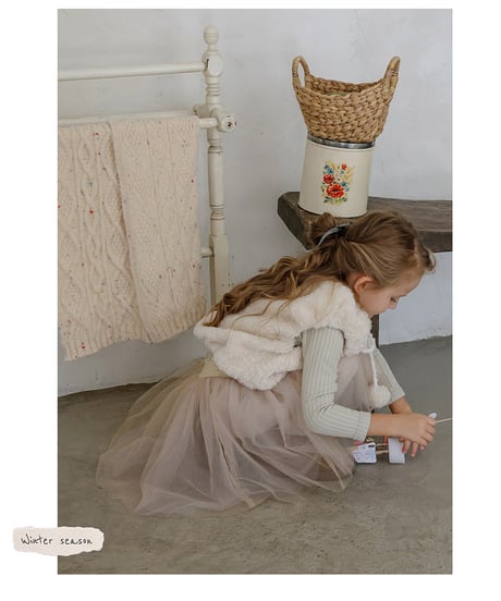 予約 FLO Moen tulle skirt leggings