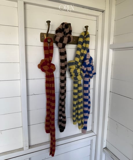 予約 OREN Ambre Striped Knit Scarf
