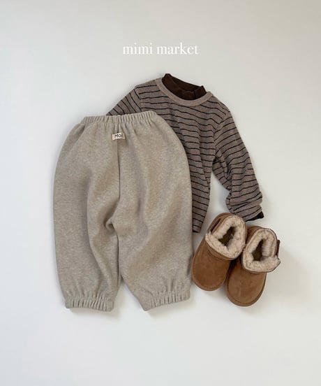 予約 mimi market Mink terry pants