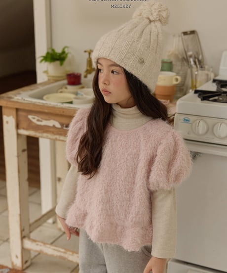 予約 melikey Posong Frill Puff Tee