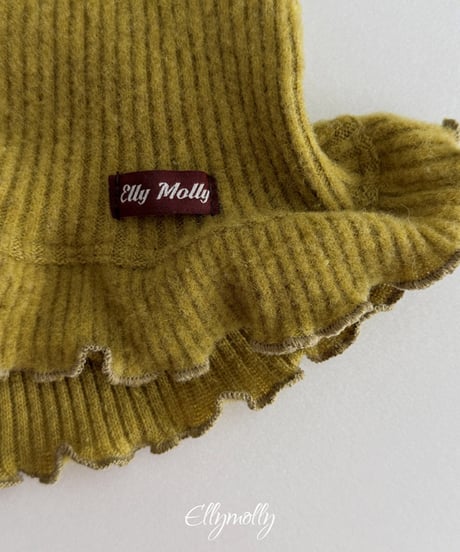 予約Elly Molly Wool Ribbed Halter Tank