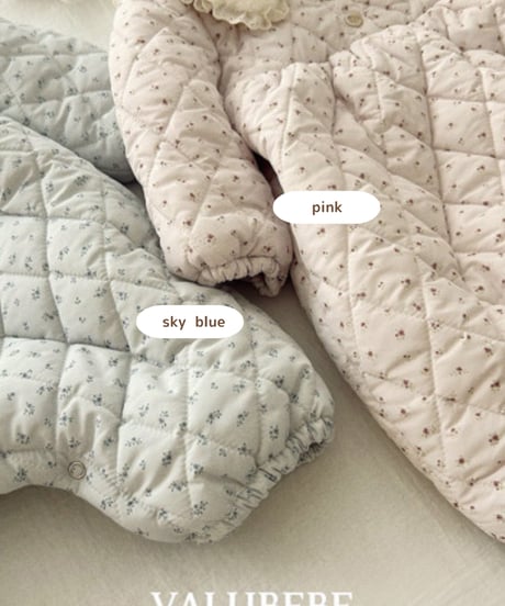予約 valubebe Sherbet flower padded suit