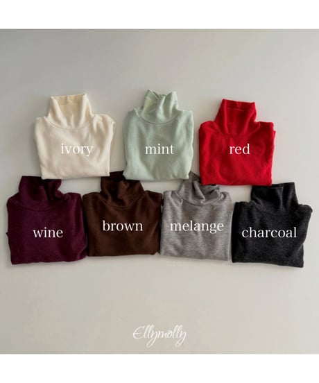 予約Elly Molly Snow warmer polar tee