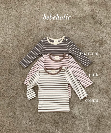 予約 bebeholic Toto stripe Tee