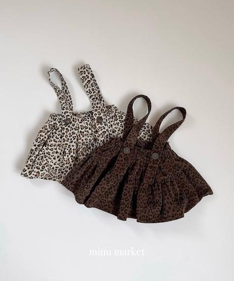 予約 mimi market Leopard Cordu Kangkang skirt