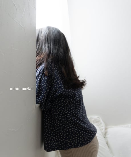 予約 mimi market Pleated Collar Tee