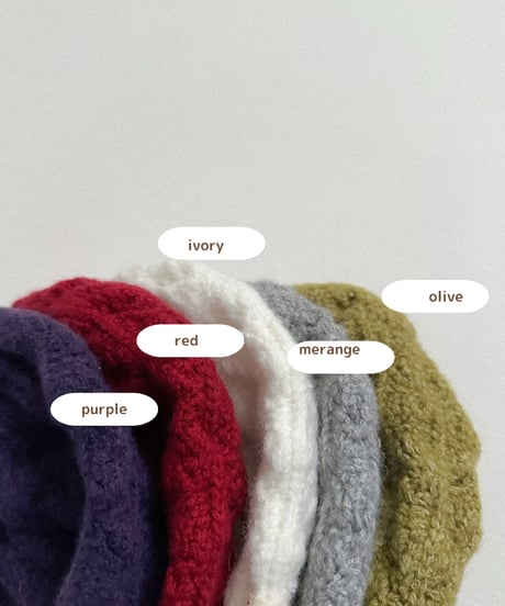 予約 atomeme Knit muffler bonnet