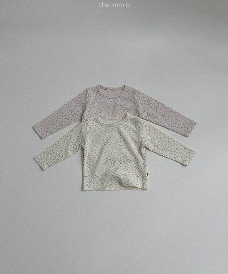 予約minirobe Cotton ilet long-sleeved tee