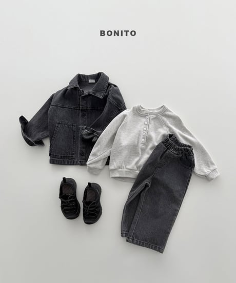 予約 bonito Henry Neck Man to Man