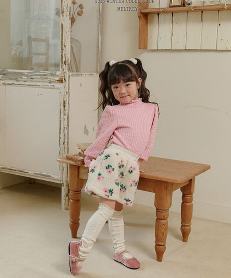 予約 melikey Heart flower pants