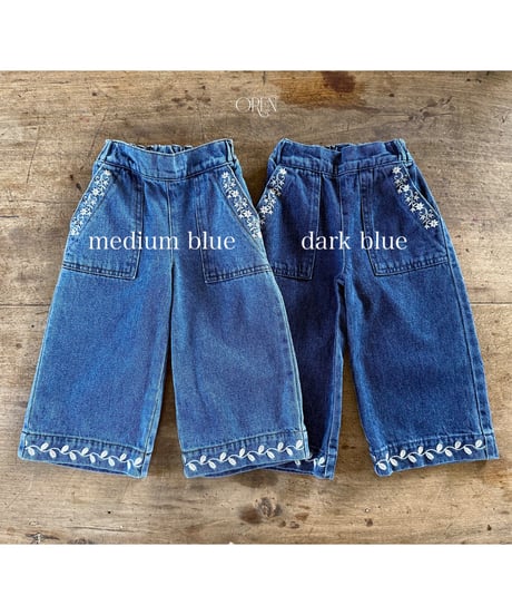 予約 OREN Maple Embroidered Denim Pants