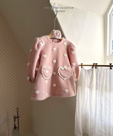 予約 melikey Two heart one-piece