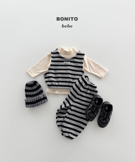予約bonito Baby stripe set