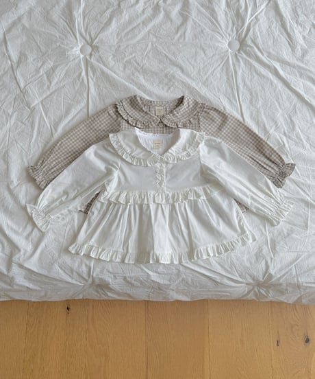 予約 ninibello Wendy's collar blouse