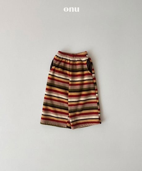 予約 ONU Rainbow rice cake pants